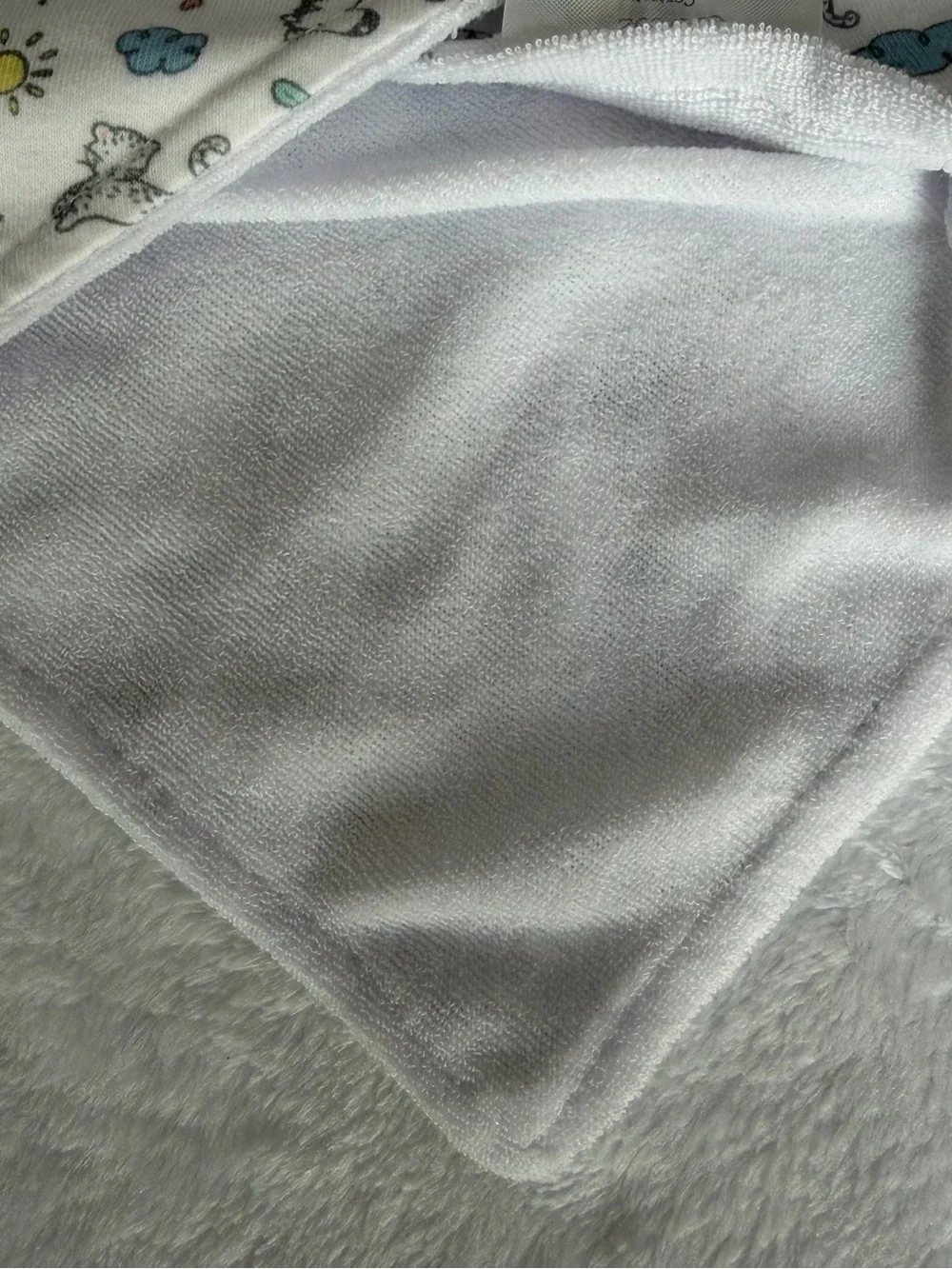 Petit Lem Pastel Blue, Mint Green, White & Gray Bandana Bibs - Set of 4